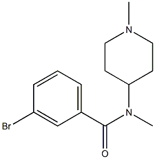 3-bromo-N-methyl-N-(1-methylpiperidin-4-yl)benzamide