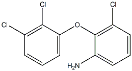 3-chloro-2-(2,3-dichlorophenoxy)aniline Structural