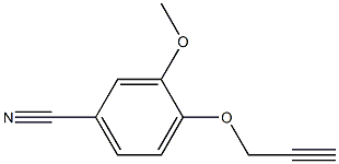 3-methoxy-4-(prop-2-ynyloxy)benzonitrile Structural