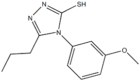 4-(3-methoxyphenyl)-5-propyl-4H-1,2,4-triazole-3-thiol Structural