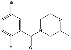 4-(5-bromo-2-fluorobenzoyl)-2-methylmorpholine Structural