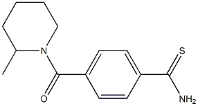 4-[(2-methylpiperidin-1-yl)carbonyl]benzenecarbothioamide Structural