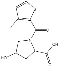 4-hydroxy-1-[(3-methylthien-2-yl)carbonyl]pyrrolidine-2-carboxylic acid