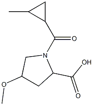 4-methoxy-1-[(2-methylcyclopropyl)carbonyl]pyrrolidine-2-carboxylic acid
