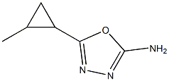 5-(2-methylcyclopropyl)-1,3,4-oxadiazol-2-amine Structural