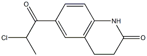 6-(2-chloropropanoyl)-1,2,3,4-tetrahydroquinolin-2-one Structural