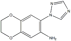 7-(1H-1,2,4-triazol-1-yl)-2,3-dihydro-1,4-benzodioxin-6-amine Structural