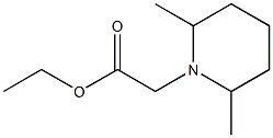 ethyl 2-(2,6-dimethylpiperidin-1-yl)acetate Structural