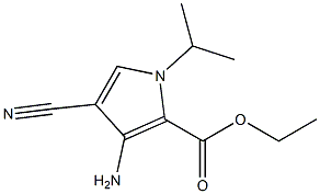 ethyl 3-amino-4-cyano-1-(propan-2-yl)-1H-pyrrole-2-carboxylate Structural