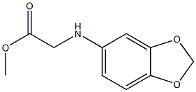 methyl 2-(2H-1,3-benzodioxol-5-ylamino)acetate Structural