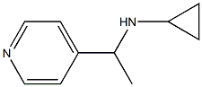 N-(1-pyridin-4-ylethyl)cyclopropanamine