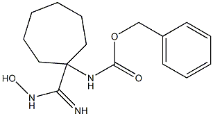 [1-(N-Hydroxycarbamimidoyl)-cycloheptyl]-carbamic acid benzyl ester Structural