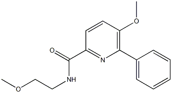 5-methoxy-N-(2-methoxyethyl)-6-phenyl-2-pyridinecarboxamide