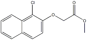 methyl [(1-chloro-2-naphthyl)oxy]acetate Structural