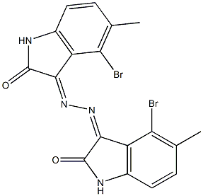 4-bromo-5-methyl-1H-indole-2,3-dione 3-[N-(4-bromo-5-methyl-2-oxo-1,2-dihydro-3H-indol-3-ylidene)hydrazone]