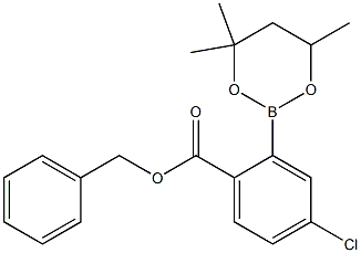 Benzyl 4-chloro-2-(4,4,6-trimethyl-1,3,2-dioxaborinan-2-yl)benzoate