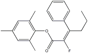 (E)-2-Fluoro-3-phenyl-2-hexenoic acid 2,4,6-trimethylphenyl ester