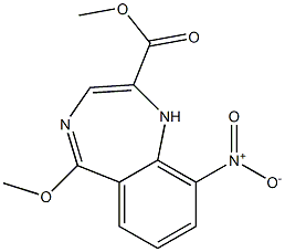 5-Methoxy-9-nitro-1H-1,4-benzodiazepine-2-carboxylic acid methyl ester