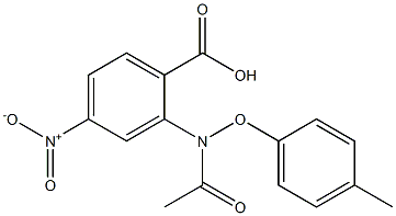 2-[[(4-Methylphenyl)oxy]acetylamino]-4-nitrobenzoic acid Structural