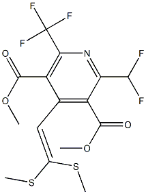 2-(Difluoromethyl)-4-[2,2-bis(methylthio)ethenyl]-6-(trifluoromethyl)-3,5-pyridinedicarboxylic acid dimethyl ester