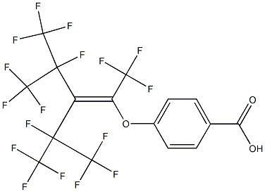 4-[1,3-Bis(trifluoromethyl)-2-[1-(trifluoromethyl)-1,2,2,2-tetrafluoroethyl]-3,4,4,4-tetrafluoro-1-butenyloxy]benzoic acid