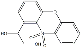 1-(1,2-Dihydroxyethyl)phenoxathiin 10,10-dioxide Structural