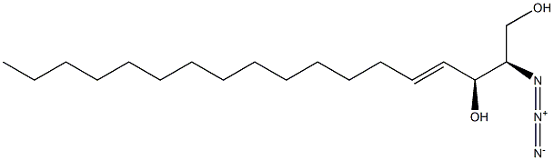 (2R,3S,4E)-2-Azido-4-octadecene-1,3-diol Structural