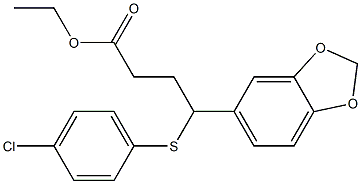 4-(1,3-Benzodioxol-5-yl)-4-(4-chlorophenylthio)butyric acid ethyl ester