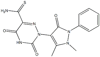 1-[(2,5-Dihydro-2,3-dimethyl-5-oxo-1-phenyl-1H-pyrazol)-4-yl]-5-thiocarbamoyl-6-azauracil