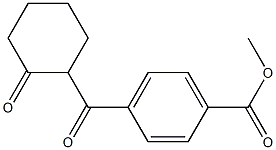 METHYL 4-(2-OXOCYCLOHEXANECARBONYL)BENZOATE Structural