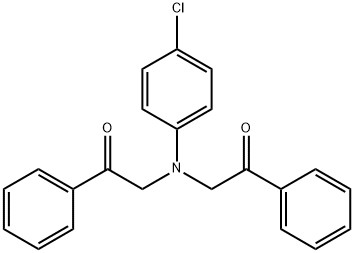 2-[(4-CHLORO-PHENYL)-(2-OXO-2-PHENYL-ETHYL)-AMINO]-1-PHENYL-ETHANONE Structural