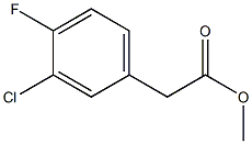 Methyl 3-chloro-4-fluorophenylacetate Structural