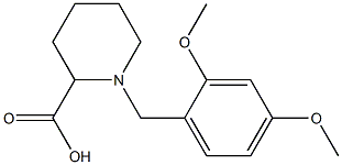 1-[(2,4-DIMETHOXYPHENYL)METHYL]-2-PIPERIDINECARBOXYLIC ACID Structural