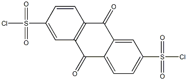 9,10-Dioxo-9,10-dihydro-anthracene-2,6-disulfonyl dichloride Structural