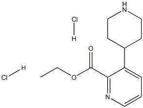 Ethyl 3-(piperidin-4-yl)picolinate dihydrochloride Structural
