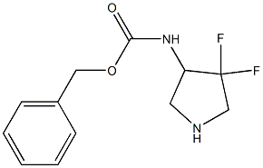 benzyl (4,4-difluoropyrrolidin-3-yl)carbamate Structural