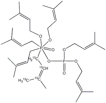 Heptaprenyl Diphosphate-1,2,3,4-13C4 Structural
