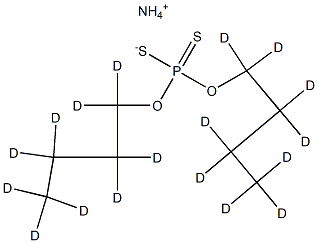 O,O-Dibutyl Phosphorodithioate-d18 Ammonium Salt Structural