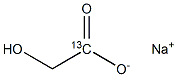 Glycolic Acid-13C Sodium Salt Structural