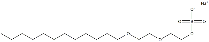 Sodium 2-(2-(Dodecyloxy)ethoxy)ethyl Sulfate Structural