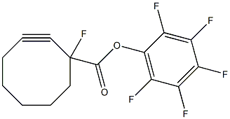 Pentafluorophenyl 3-Fluoro-cyclooctyne 3-Carboxylate Structural