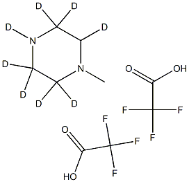 N-(Methyl)piperazine-d8 Di-trifluoroacetic Acid Salt Structural