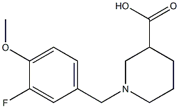 1-(3-fluoro-4-methoxybenzyl)piperidine-3-carboxylic acid