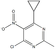 4-chloro-6-cyclopropyl-2-methyl-5-nitropyrimidine