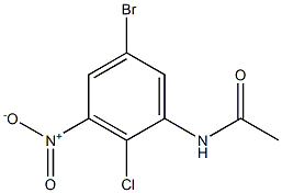 N-(5-bromo-2-chloro-3-nitrophenyl)acetamide Structural