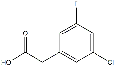 5-chloro-3-fluorophenylacetic acid Structural