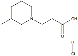 3-(3-METHYL-PIPERIDIN-1-YL)-PROPIONIC ACIDHYDROCHLORIDE Structural