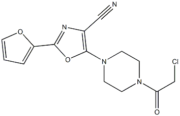 5-[4-(CHLOROACETYL)PIPERAZIN-1-YL]-2-(2-FURYL)-1,3-OXAZOLE-4-CARBONITRILE