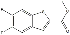 5,6-DIFLUORO-BENZO[B]THIOPHENE-2-CARBOXYLIC ACID METHYL ESTER Structural