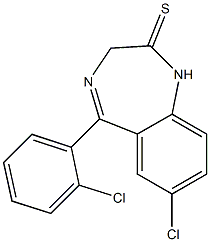 7-CHLORO-5-(2-CHLOROPHENYL)-2-THIONO-2,3-DIHYDRO-1H-1,4-BENZODIAZEPINE